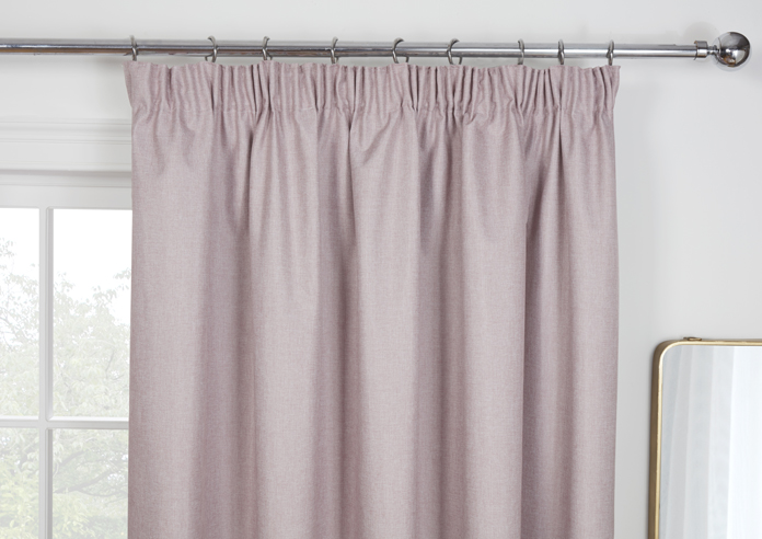 Eclipse (Blackout) Pencil Pleat, Rose - Ready Made Curtains - Image 9